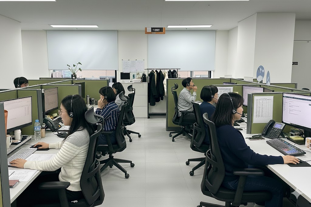 웅진 컨택센터 운영 현장